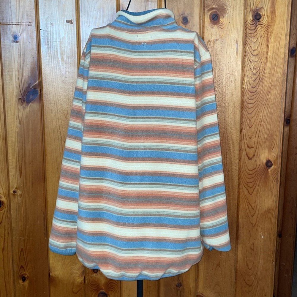 Striped Pullover with Button-Up Collar Women’s sweatshirt size XL outdoor top - Picture 5 of 5